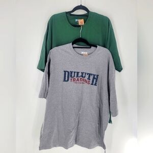 Duluth Trading Co Gray and Green T-Shirts‎ Size XL New